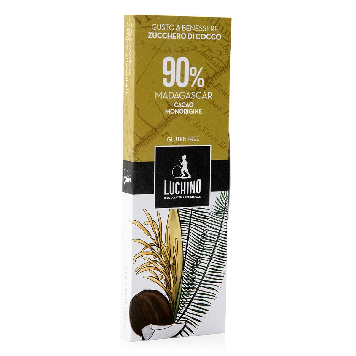 Gusto&Benessere 90%Madagascar cacao monorigine zucchero di cocco